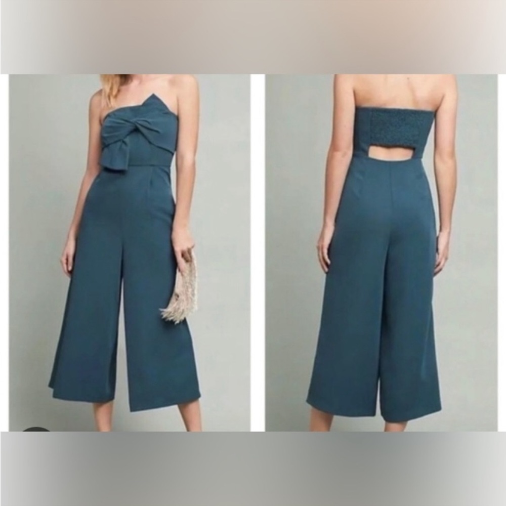 Hailee c wide pant leg romper Anthropologie